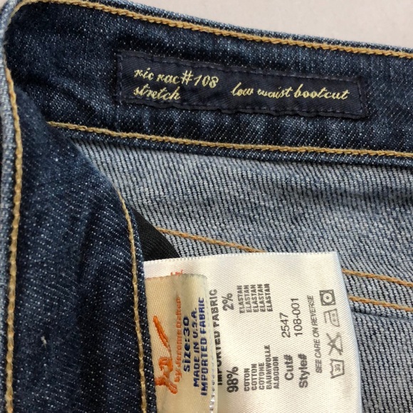 CITIZENS Nic Nac 108 l Sz 30 l Low Waist Boot Cut Jeans - Picture 11 of 12